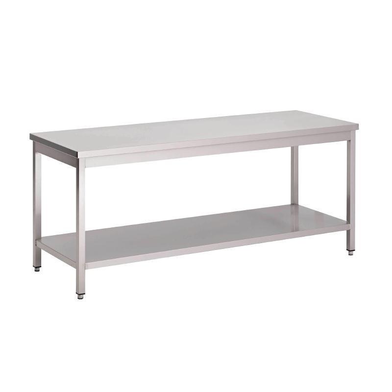 Comprar Mesa de acero inoxidable con estante Varias opciones y medidas Stalgast en Pepebar
