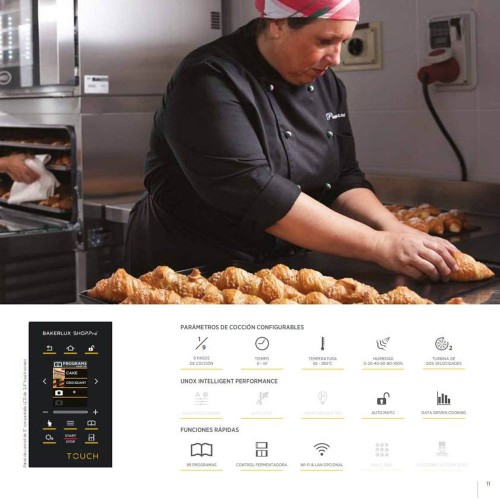 Comprar Horno Industrial Bakerlux SHOP.Pro Rossella TOUCH 4 bandejas Varias opciones Unox en Pepebar