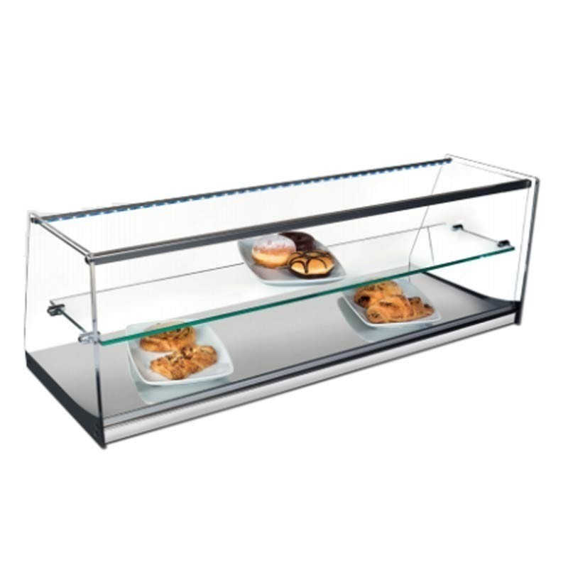 Comprar Vitrina neutra INOX-V con estante Varias opciones y medidas Vitrinas Gómez en Pepebar