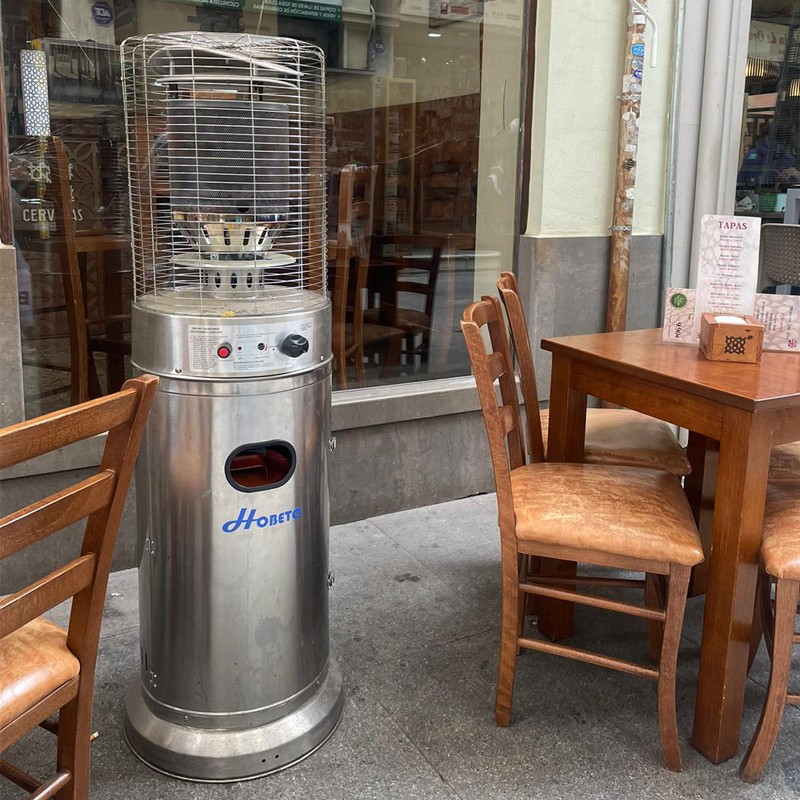 Comprar Estufa de exterior baja redonda acero inox 192401 en Pepebar