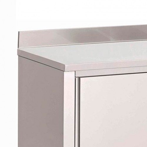 Comprar Mesa cocina de acero inoxidable Gastro-M puertas deslizantes y peto 2 metros GN162 en Pepebar