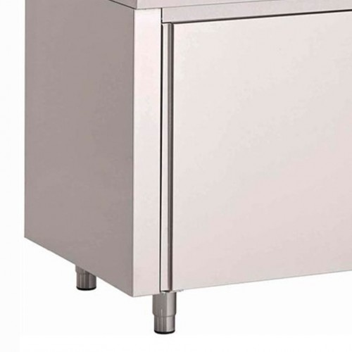 Comprar Mesa cocina de acero inoxidable Gastro-M puertas deslizantes y peto 2 metros GN162 en Pepebar