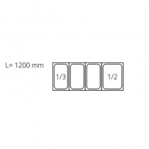 Vitrina frigorífica expositora cubetas GN G-VRX Varias medidas Series 330 y 380 ForCold Fimar