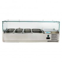 Vitrina frigorífica expositora cubetas GN G-VRX Varias medidas Series 330 y 380 ForCold Fimar - Pepebar Vitrina frigorífica expositora cubetas GN G-VRX Varias medidas Series 330 y 380 ForCold Fimar