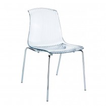 Silla translúcida interior apilable Vitrea 4u ALLEGRA - Pepebar Silla translúcida interior apilable Vitrea 4u ALLEGRA