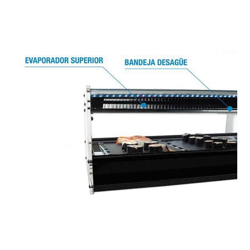 Vitrina refrigerada sushi grupo remoto con Cubetas o Parrillas Varias medidas y opciones SU-GR, SHS-GR, SHS-EGR Vitrinas Gómez Comprar Vitrina refrigerada sushi grupo remoto con Cubetas o Parrillas Varias medidas y opciones SU-GR, SHS-GR, SHS-EGR Vitrinas Gómez en Pepebar
