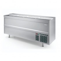 Enfriador de botellas acero inoxidable 2429x550x865 mm EB 2500 II - Pepebar Enfriador de botellas acero inoxidable 2429x550x865 mm EB 2500 II - Catálogo Botellero frigorífico