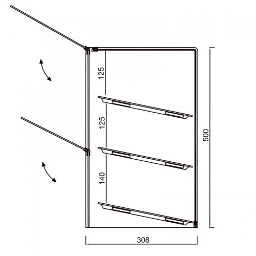 Comprar Vitrina neutra de metacrilato bandeja GN Varias medidas y estantes VGN y VE2GN VG en Pepebar