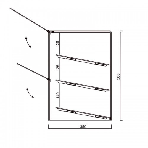 Comprar Vitrina neutra de metacrilato bandeja GN Varias medidas y estantes VGN y VE2GN VG en Pepebar