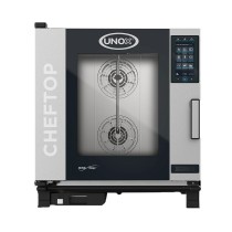 Horno de convección gastronómico Unox Cheftop XEVC0711EPR - Pepebar Horno de convección gastronómico Unox Cheftop XEVC0711EPR