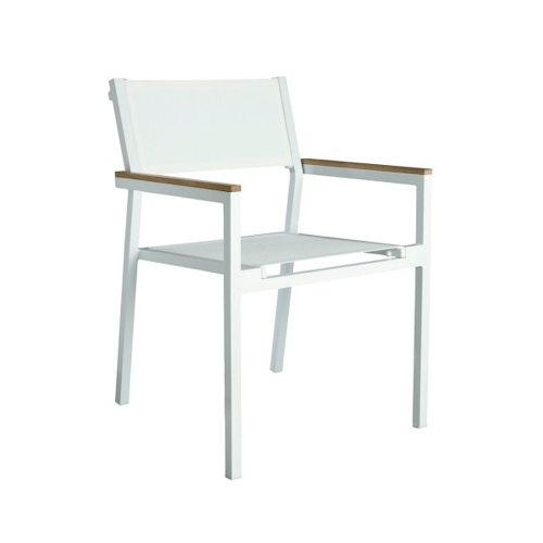 Comprar Sillón para exterior aluminio blanco Shio 4 unidades SSHIO5 en Pepebar