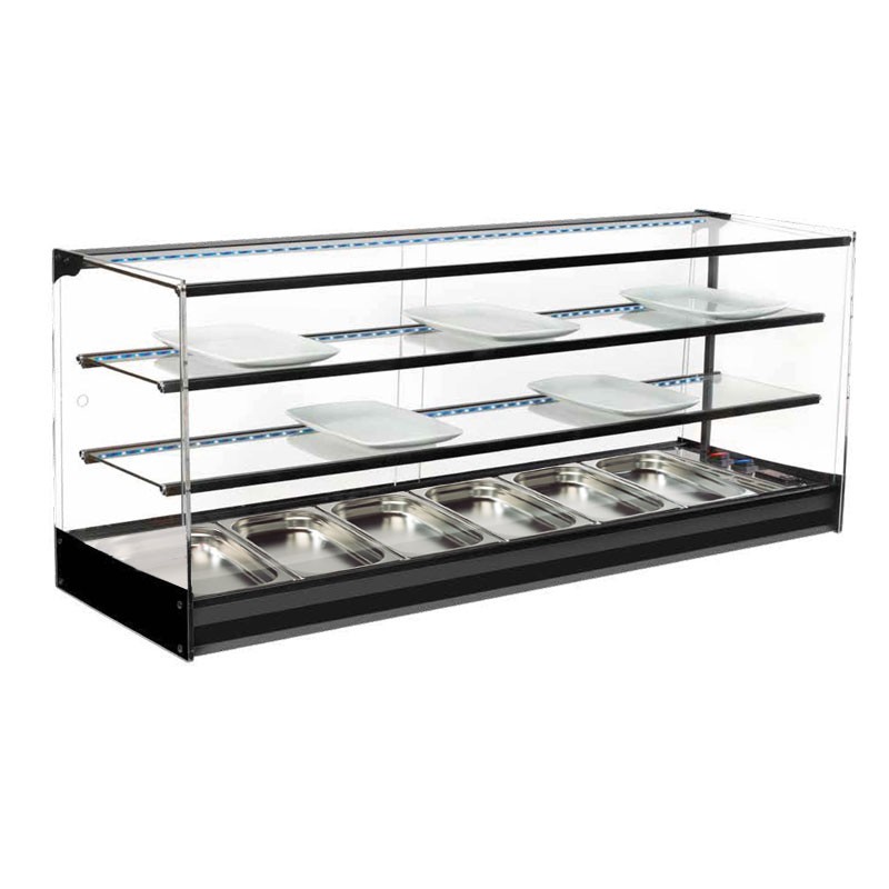 Comprar Vitrina de tapas calientes con cubetas GN 1/3 Varias medidas y opciones CA en Pepebar