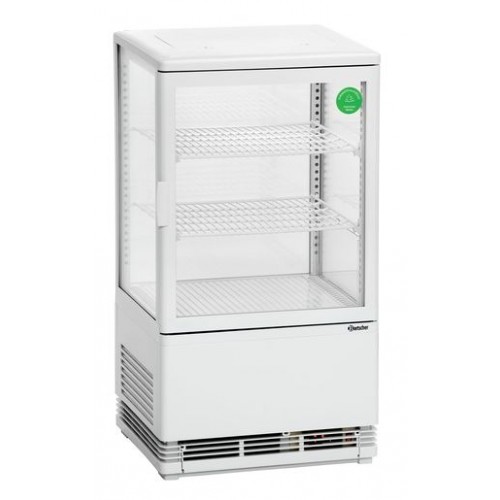 Comprar Vitrina expositora refrigeradora 58 litros, blanca Bartscher 700258G en Pepebar