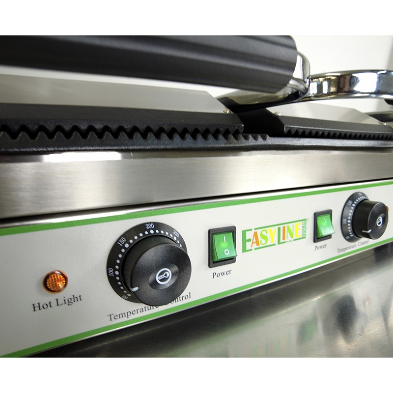 Comprar Grill hierro fundido placa acanalada doble nervio EasyLine Fimar EG03 en Pepebar
