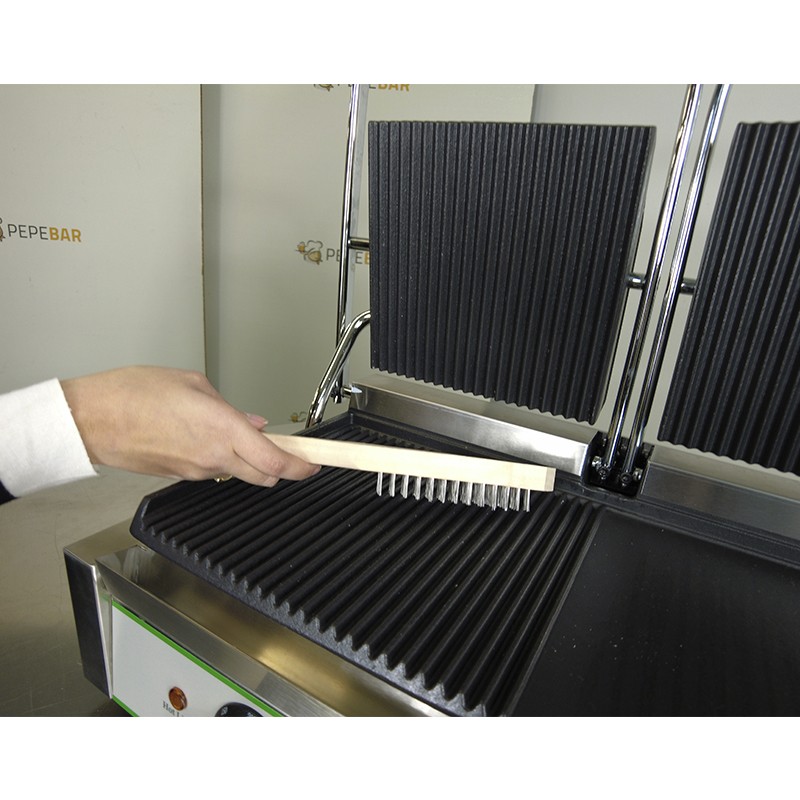 Comprar Grill hierro fundido placa acanalada y lisa doble placa EasyLine Fimar EG03M en Pepebar