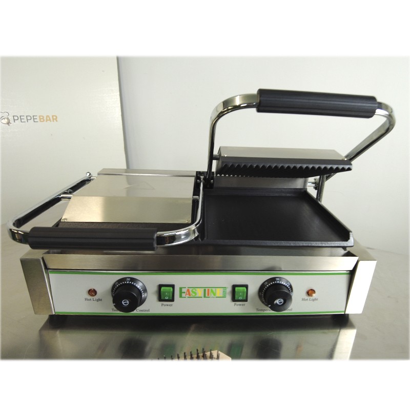 Comprar Grill hierro fundido placa acanalada y lisa doble placa EasyLine Fimar EG03M en Pepebar