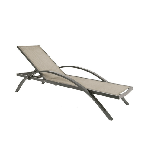 Comprar Tumbona Comfort apilable gris 6 posiciones 2 unidades Resol TSH1 en Pepebar