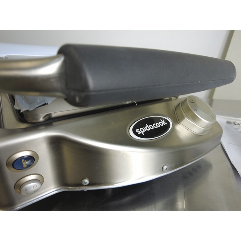 Comprar Plancha individual manual SpidoCook con vitrocerámica superior rayada SP010PR en Pepebar