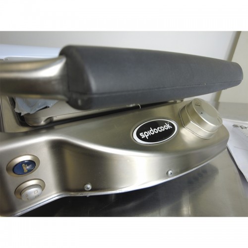 Comprar Plancha individual manual SpidoCook con vitrocerámica superior rayada SP010PR en Pepebar