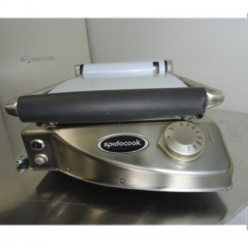 Comprar Plancha individual manual SpidoCook con vitrocerámica superior rayada SP010PR en Pepebar