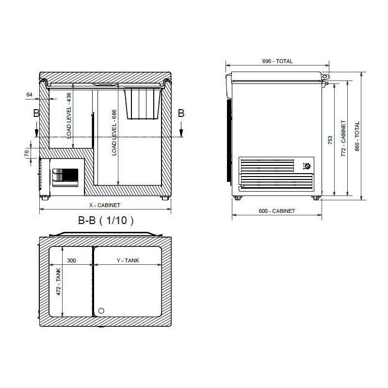 Comprar Arcón congelador CH430 ancho 151 cm Tensai en Pepebar