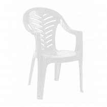 Sillón uso exterior apilable blanco 25 unidades Palma SBPALMA25 - Pepebar Sillón uso exterior apilable blanco 25 unidades Palma SBPALMA25