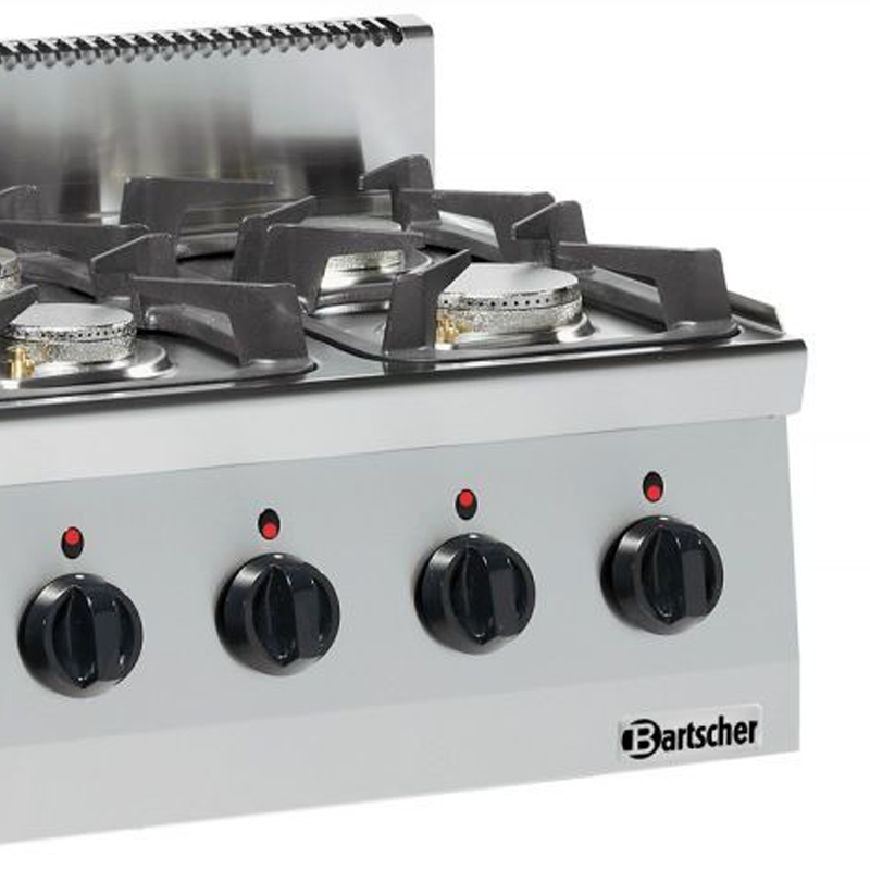 Cocina industrial 4 fogones fondo 600mm Bartscher 1317463 Comprar Cocina industrial 4 fogones fondo 600mm Bartscher 1317463 en Pepebar