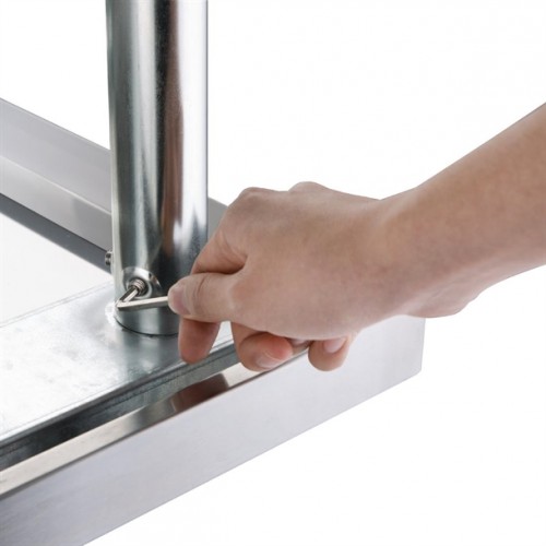 Comprar Mesa de acero inoxidable 900mm de ancho GJ501 Vogue en Pepebar