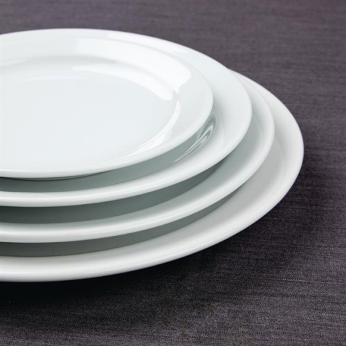 Comprar Platos llanos borde estrecho Athena Hotelware 205mm. Conjunto de 12 ud. CF362 en Pepebar