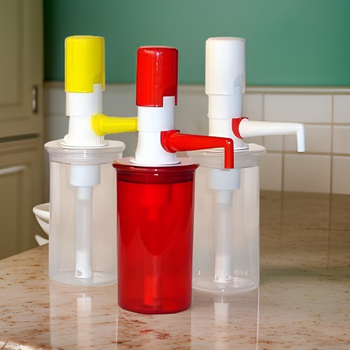 Comprar Dosificador de plástico de colores 25 cc capacidad de 1 litro en Pepebar