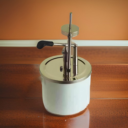 Comprar Dosificador chocolates y cremas cilíndrico con inyección simple y cubo de 10 litros en Pepebar