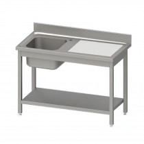 Fregadero inox con 1 cuba y escurridor 1000x600x850 Stalgast 954476100