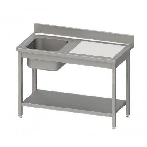Comprar Fregadero inox con 1 cuba y escurridor 1000x600x850 Stalgast 954476100 en Pepebar