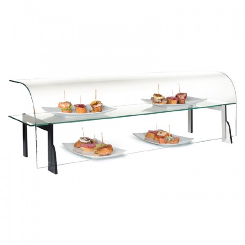 Vitrina expositora de cristal abierta SI Varias medidas con cristal recto o curvo VG Comprar Vitrina expositora de cristal abierta SI Varias medidas con cristal recto o curvo VG en Pepebar