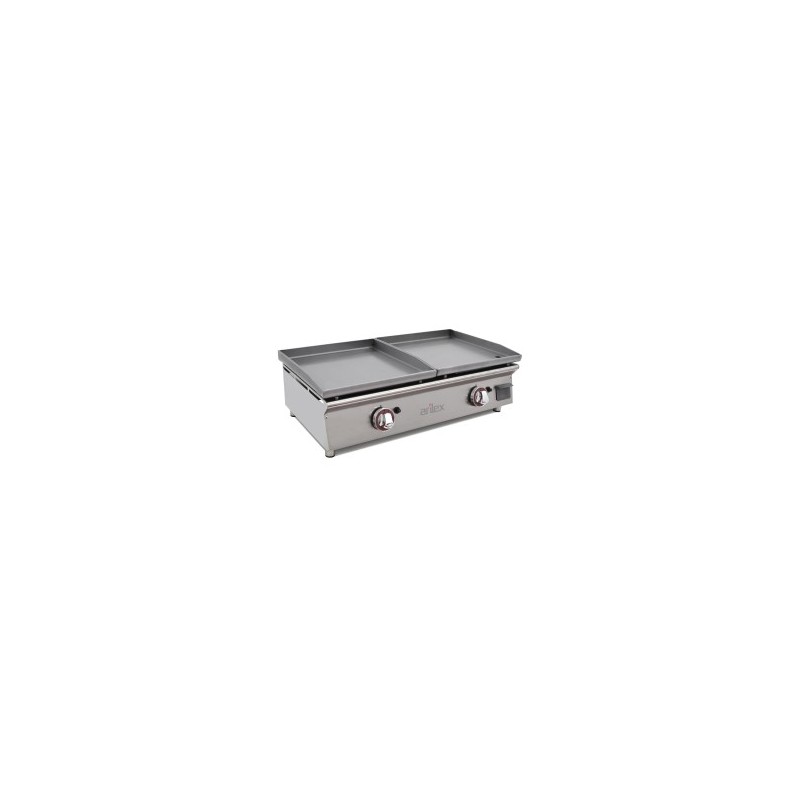 Comprar Plancha a gas doble placa acero laminado 6 mm 2,75 + 2,75 kW 4040PGLLN en Pepebar
