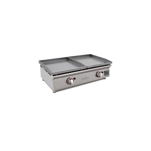 Comprar Plancha a gas doble placa acero laminado 6 mm 2,75 + 2,75 kW 4040PGLLN en Pepebar