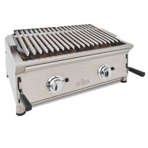 Comprar Barbacoa a gas con piedra volcánica parrilla pavonada 692mm 70BAR en Pepebar