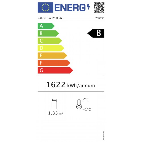 Vitrina refrigeradora 235L-W Bartscher 700336 Comprar Vitrina refrigeradora 235L-W Bartscher 700336 en Pepebar