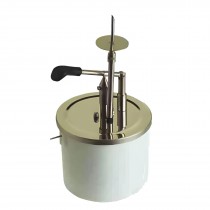 Dosificador chocolates y cremas cilíndrico con inyección simple y cubo de 3 litros