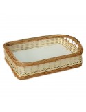 Bandeja de mimbre artesana bicolor pequeña PANMIMBRENAT5