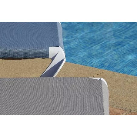 Comprar Tumbona Marina club blanca y azul Resol 03970 en Pepebar