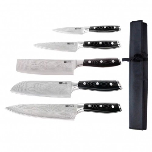 Comprar Chuchillo japonés Tsuki 5 piezas+ estuche S617 en Pepebar