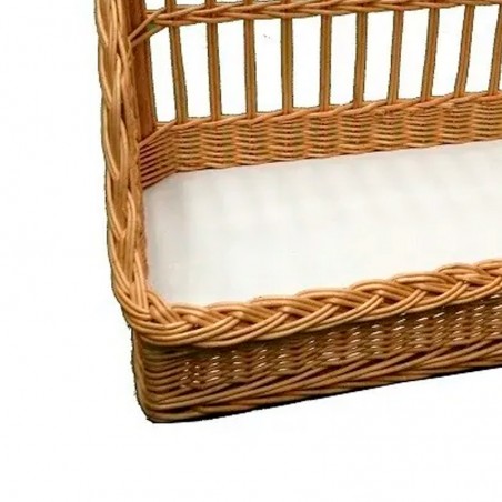 Comprar Panera rectangular de mimbre natural laterales rectos PANMIMBRENAT106 en Pepebar