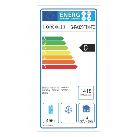 Comprar Mesa refrigerada pastelería 3 puertas Forcold G-PA3200TN-FC en Pepebar