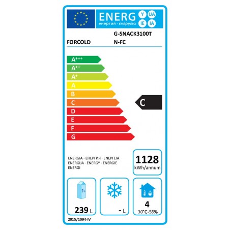 Comprar Mesa refrigerada gastronomía 3 puertas Forcold G-SNACK3100TN-FC en Pepebar