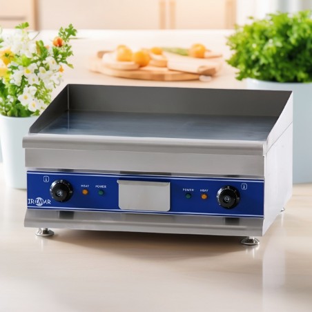Comprar Plancha eléctrica de cromoduro con placa lisa. Varias medidas en Pepebar