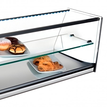 Comprar Vitrina neutra INOX-V con estante Varias opciones y medidas Vitrinas Gómez en Pepebar