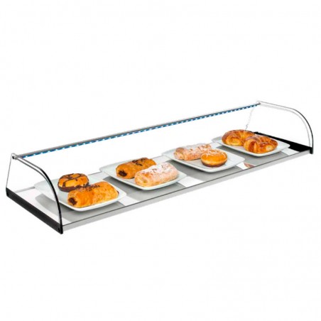 Comprar Vitrina neutra INOX-V 1 estante Varias opciones y medidas Vitrinas Gómez en Pepebar