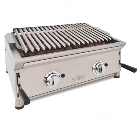 Comprar Barbacoa a gas con piedra volcánica parrilla pavonada 692mm 70BAR en Pepebar