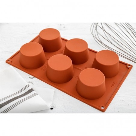 Comprar Molde de silicona x6 muffins Pavoni N933 en Pepebar